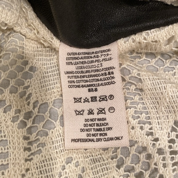 Free People leather cropped moto jacket - Picture 4 of 8